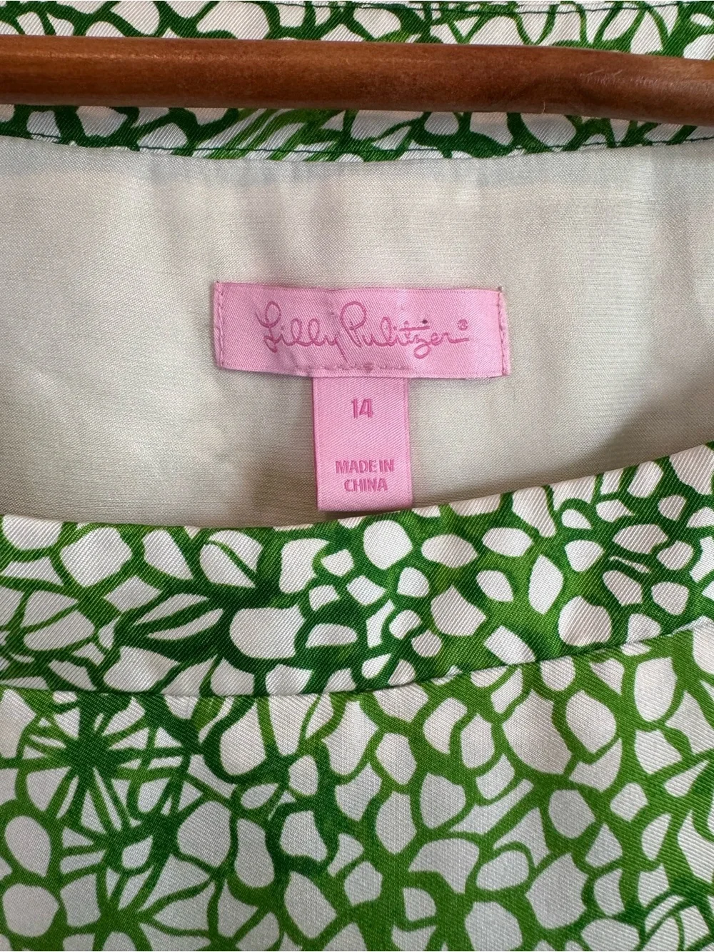 Lilly Pulitzer Women's Sandpiper Silk Peacock Bird Print Puff Sleeve Dress Sz 14 - Picture 4 of 9